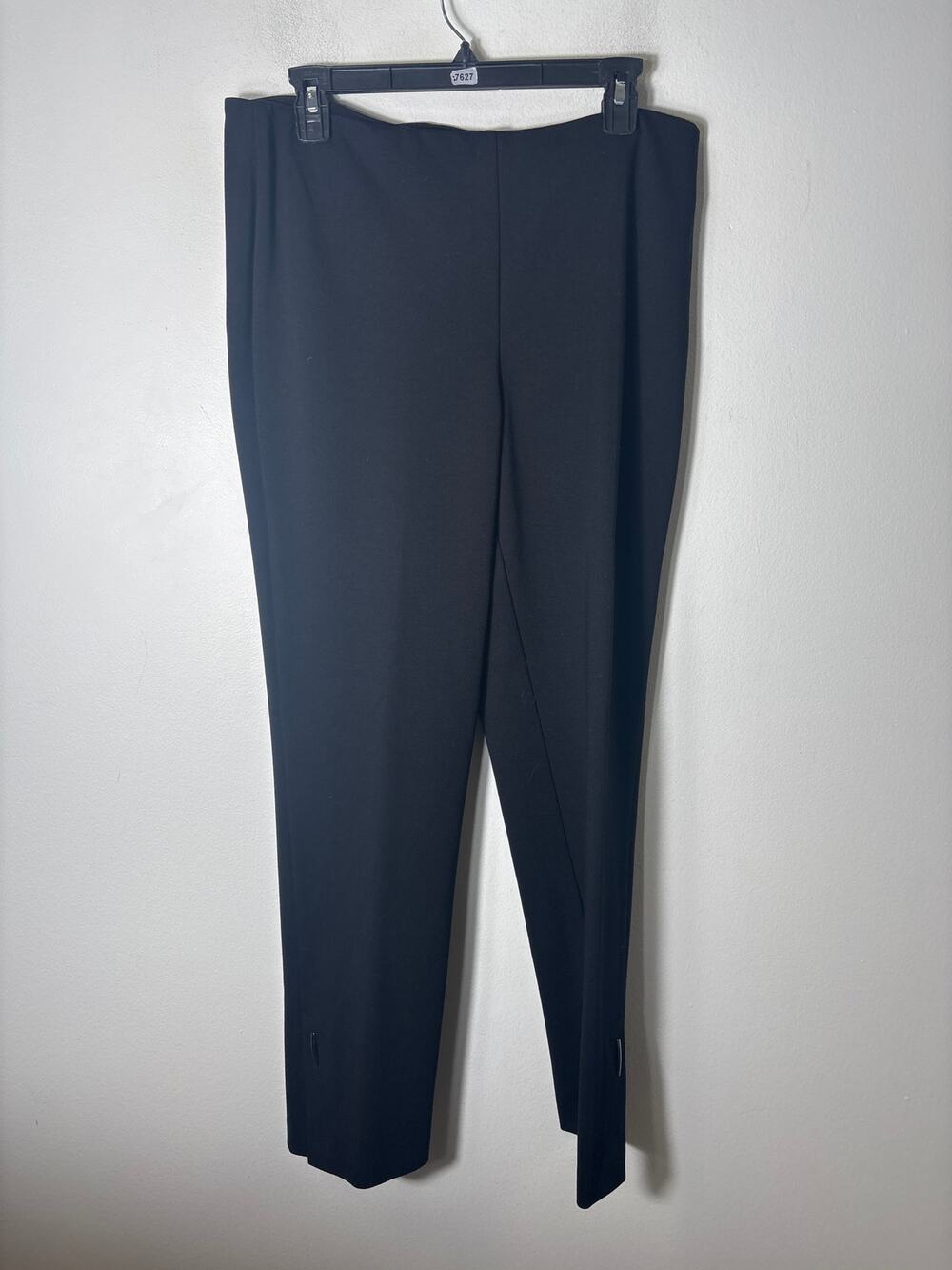 Up! Black Pull ON Straight Leg Ankle Pants Sz 14
